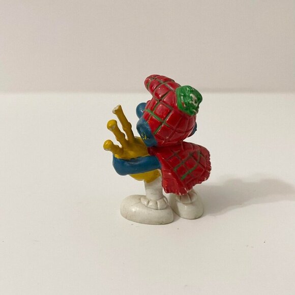 Vtg Smurf Smurfs Peyo Germany Bully Scottish Bagpipe Toy Figure - Picture 13 of 14